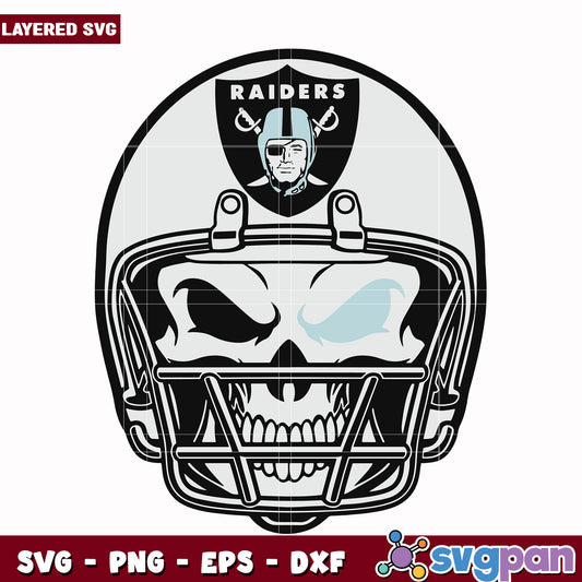 Las Vegas Raiders skull helmet svg, nfl standings​ svg, nfl playoff svg
