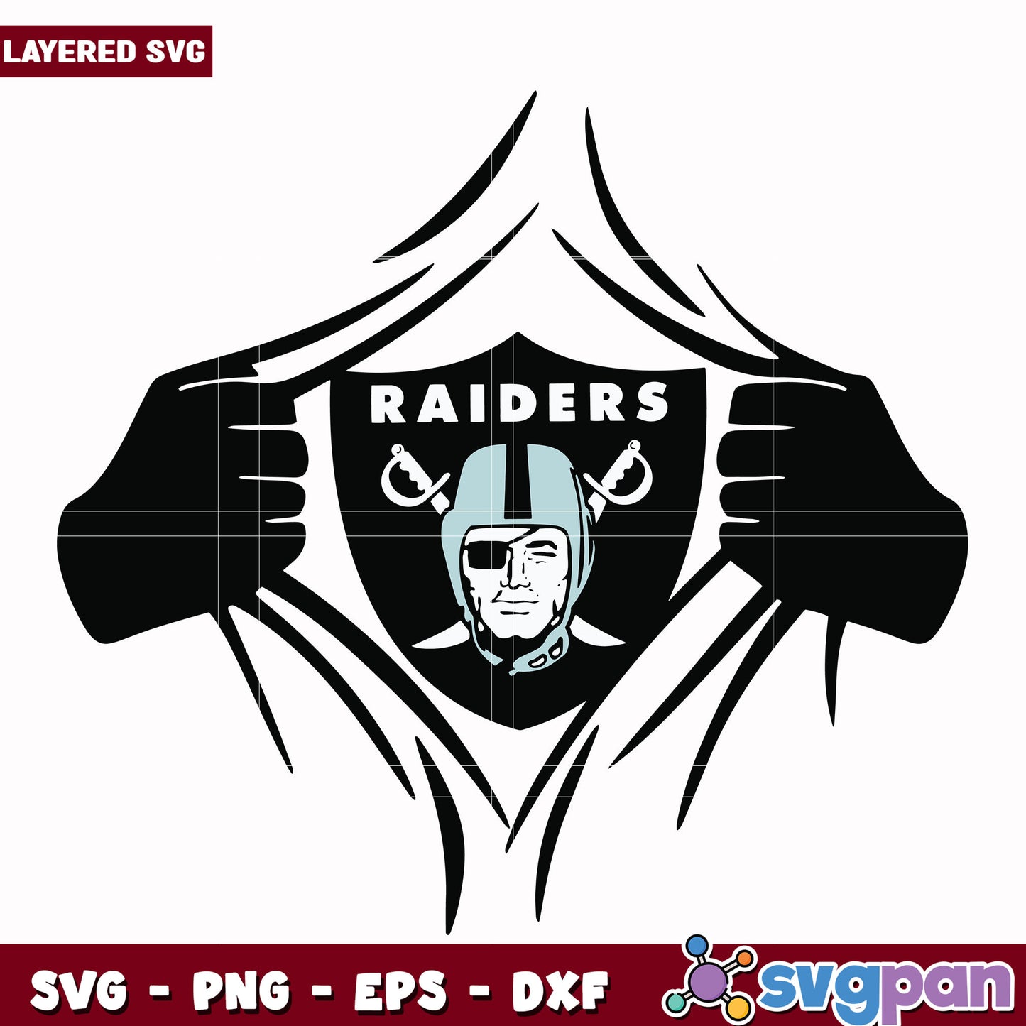 Las Vegas Raiders superman creative design svg, nfl standings​ svg, nfl playoff svg