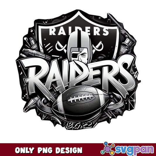 Las Vegas Raiders PNG, NFL Football Team Design, Raiders PNG