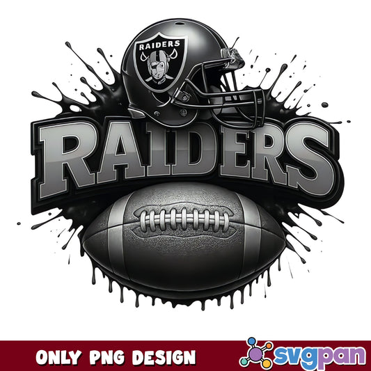 Las Vegas Raiders PNG, Raiders Football Helmet Drip, NFL PNG