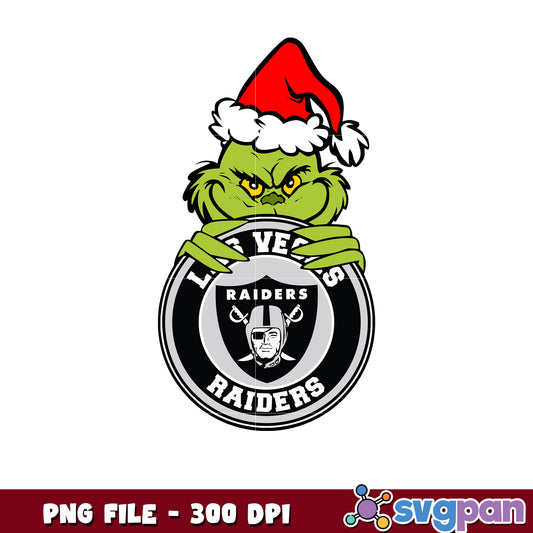 Las vegas raiders grinch design png, nfl teams png, super bowl 2025 png