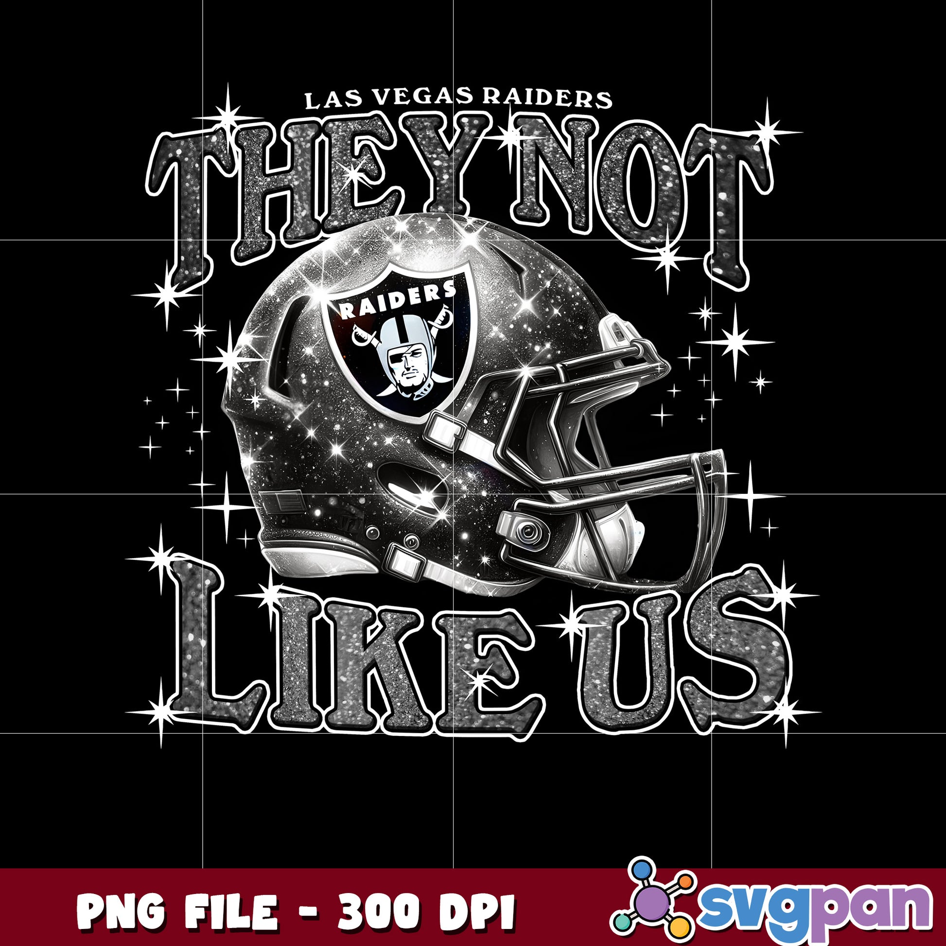 Las vegas raiders they not like us helmet design png, american rugby png, nfl teams png