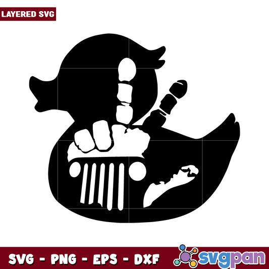 Layered Duck SVG Design for Crafts, Fun and Creative Projects