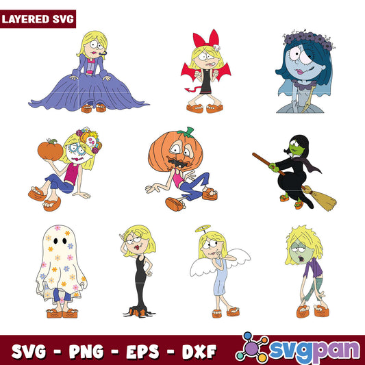 Layered Halloween Girls SVG Bundle
