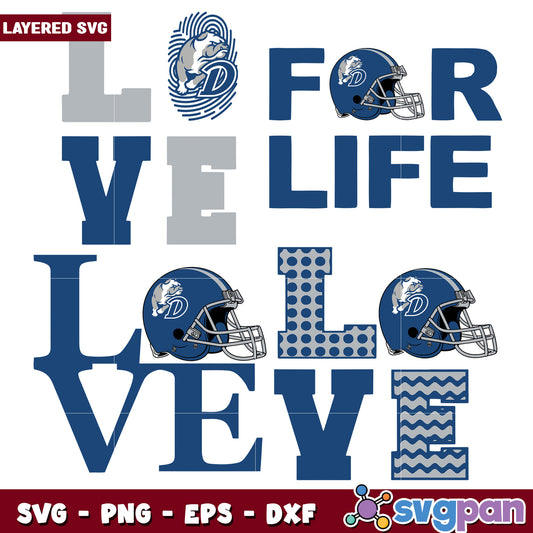 Layered Love For Life SVG Bundle