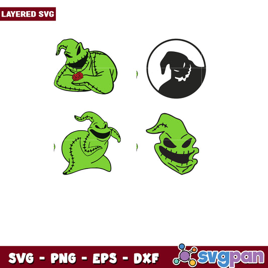 Layered Oogie Boogie SVG Bundle