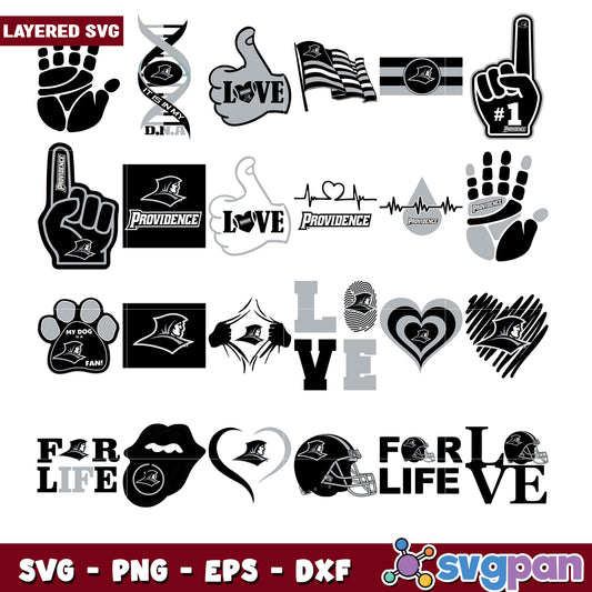 Layered Providence SVG Bundle for Creative Projects