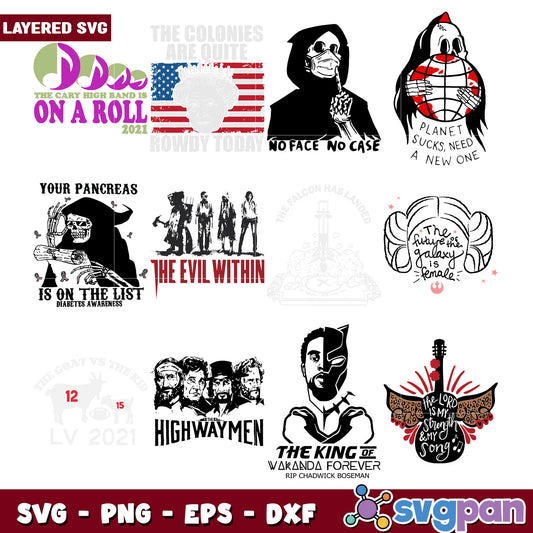 Layered SVG Bundle 10 Designs