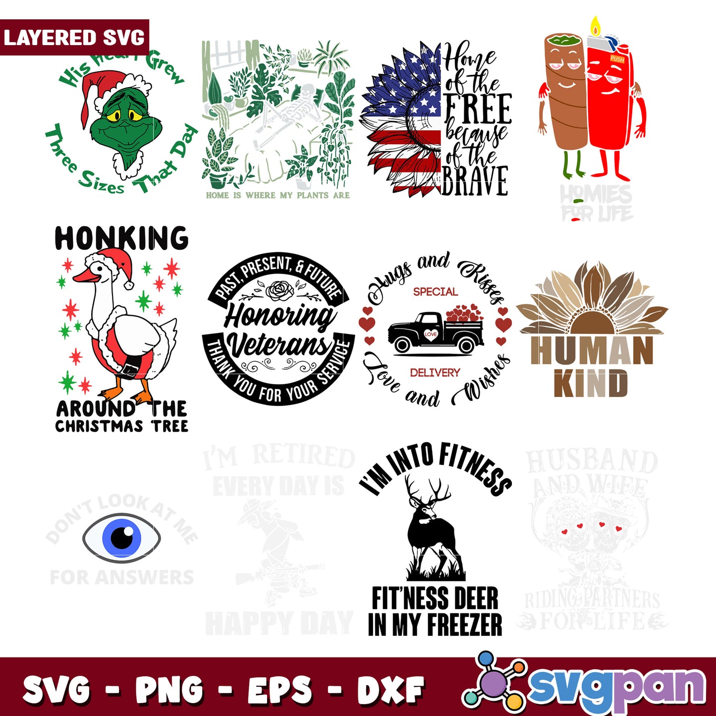 Layered SVG Bundle Cute Designs for Every Occasion