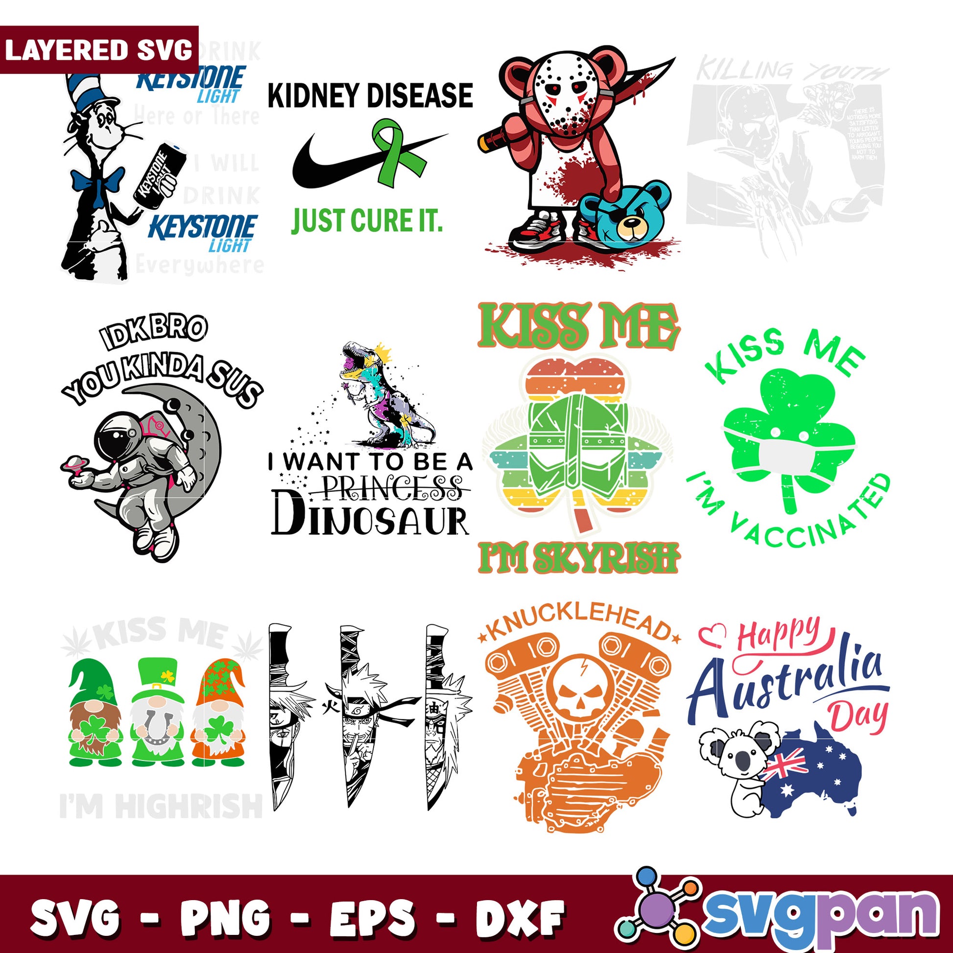 Layered SVG Bundle Designs & Graphics