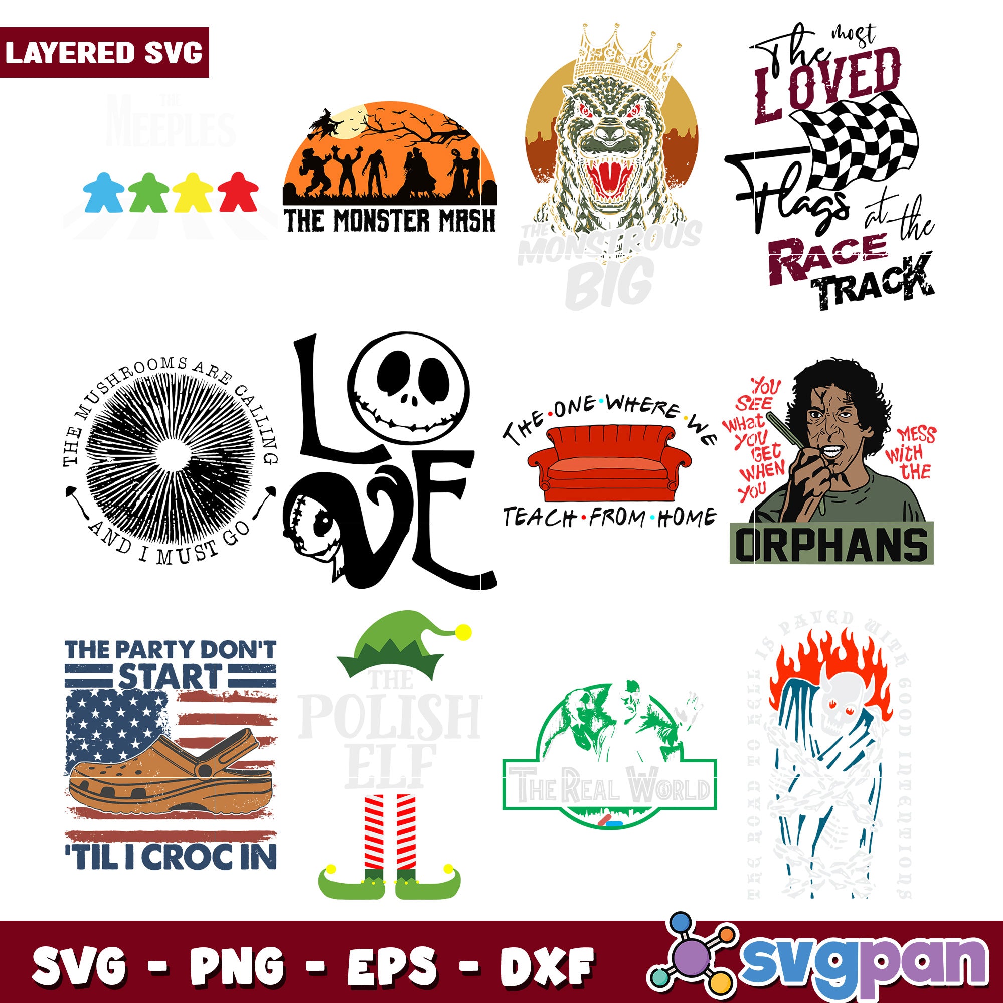 Layered SVG Bundle Fun Designs for Creative Projects – svgpan