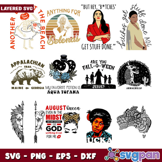 Layered SVG Bundle  Quotes & Designs