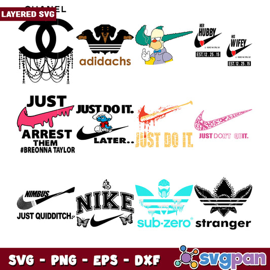 Layered SVG Bundle Trendy Designs