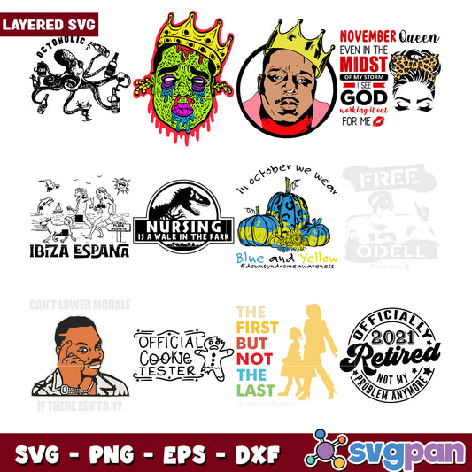 Layered SVG Bundle Unique Designs for Creative Use