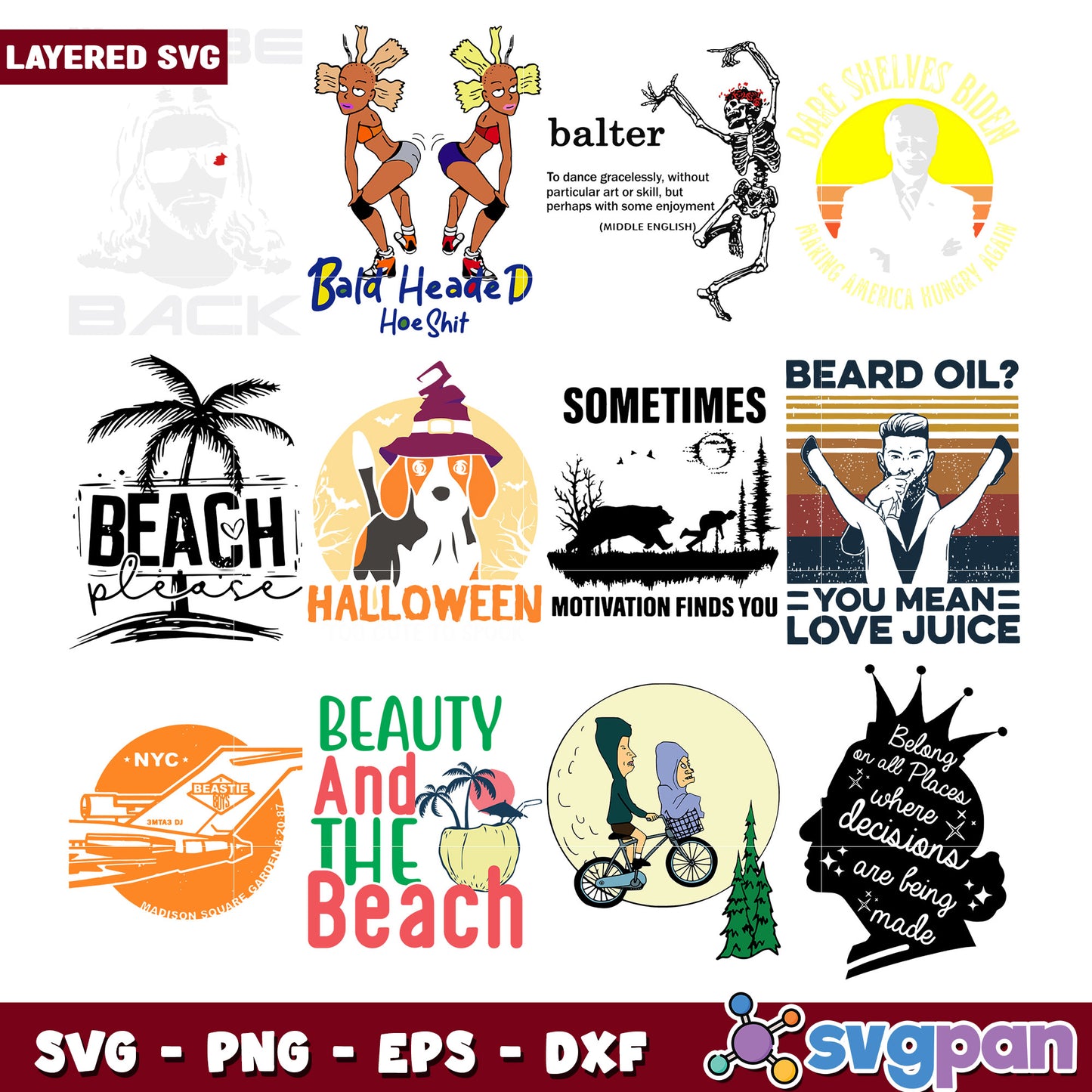Layered SVG Bundle for Creative Projects and Designs