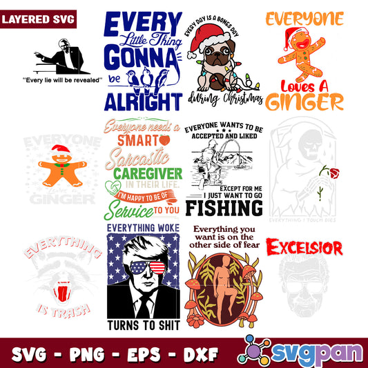 Layered SVG Bundle with Fun and Sarcastic Designs