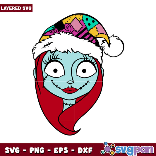 Layered SVG Design of a Fun Holiday Character, Perfect for Crafts