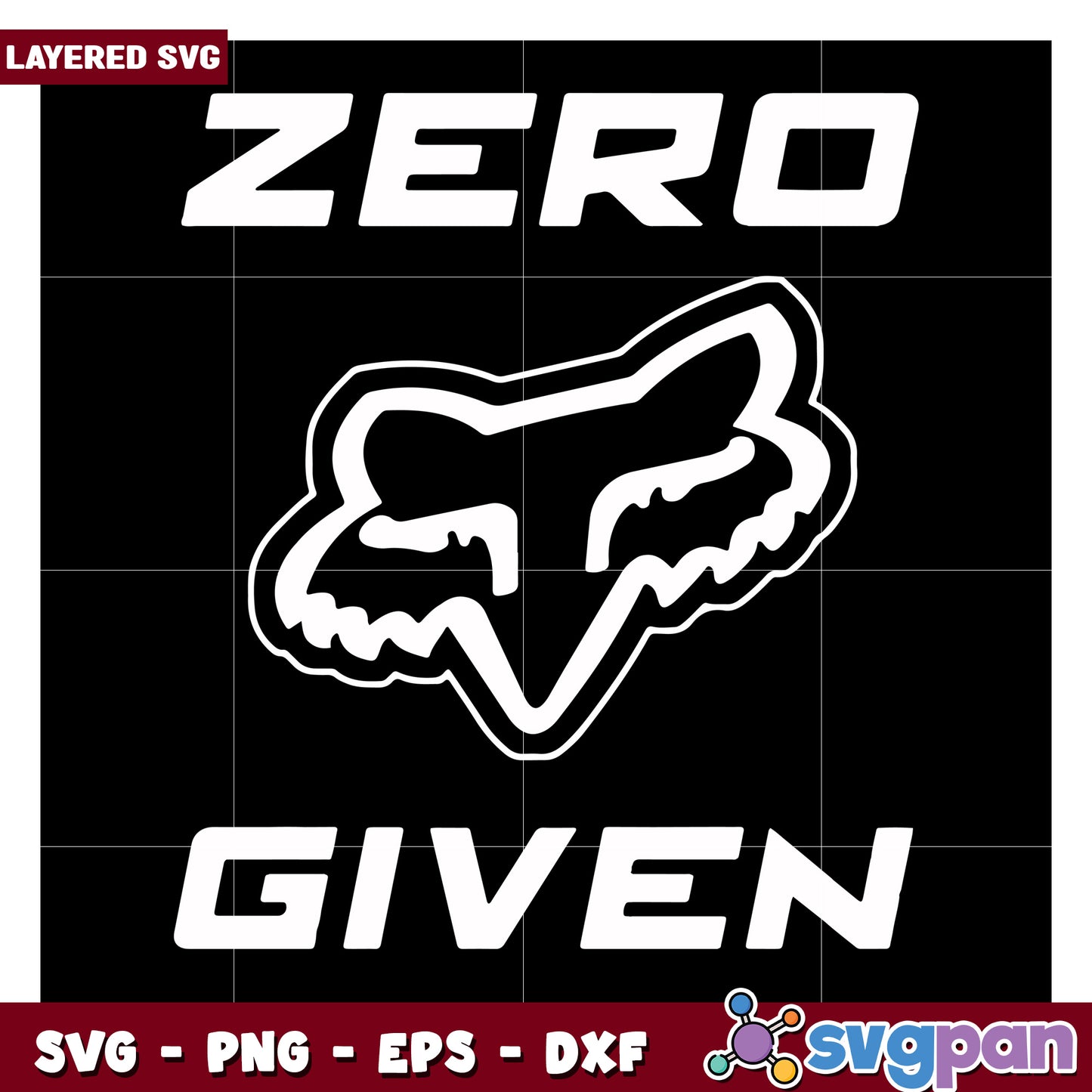 Layered SVG Fox Design, bold statement art for creativity