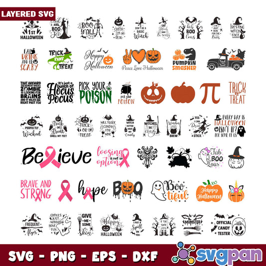 Layered SVG Halloween Bundle For Creative Designs