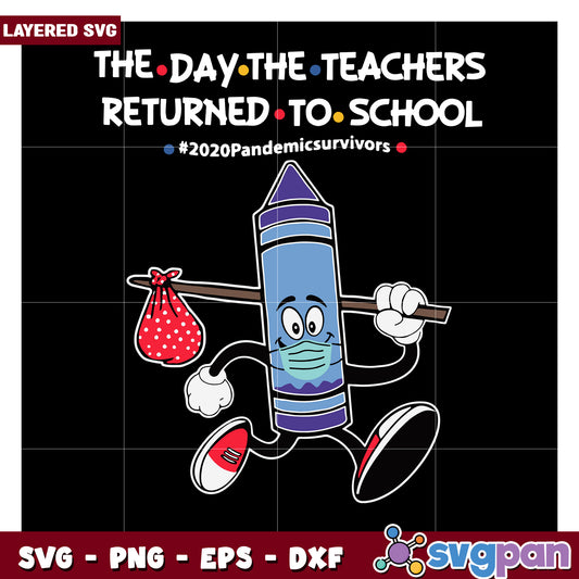Layered SVG, the day teachers returned to school design