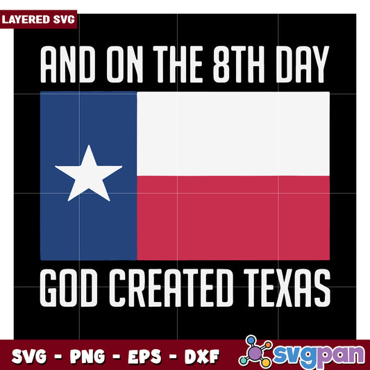 Layered Texas SVG Design for Crafts, Celebrate Texan Pride Today