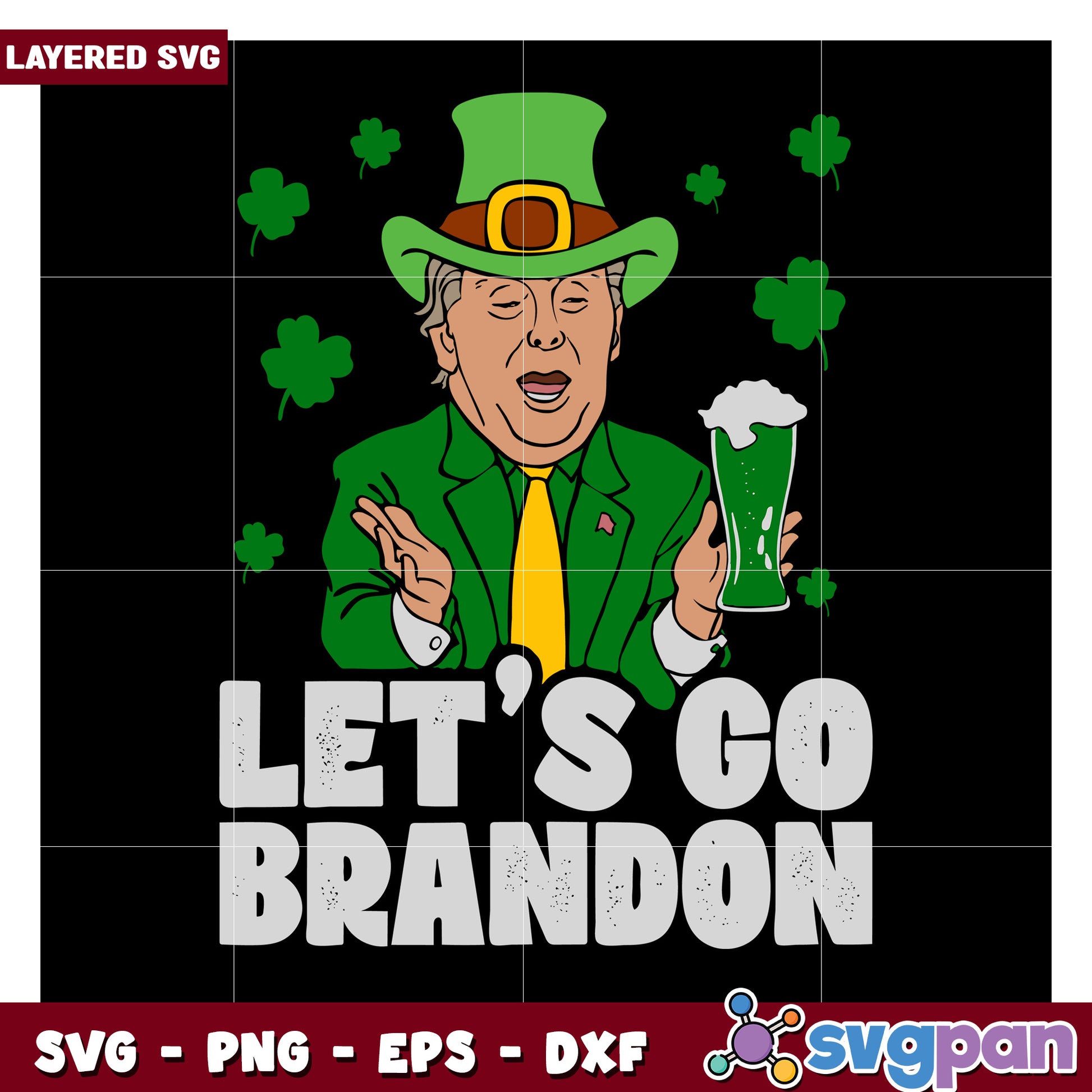 Let's Go Brandon St Patricks Day SVG, Celebrate with Humor and Fun