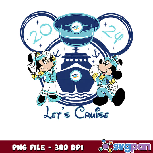 Let's cruise minnie and mickey 2024 png, disney png, disney channel png