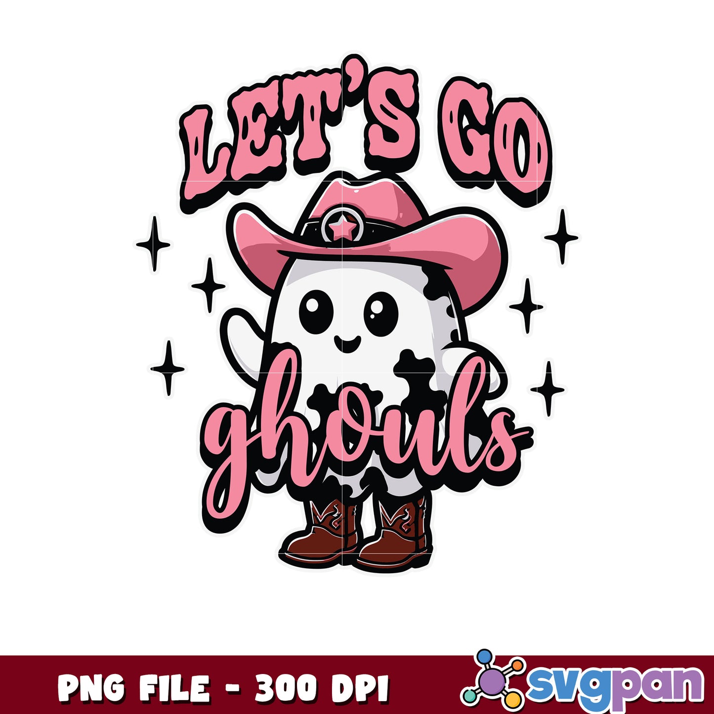 Let's go ghosts png, halloween png, halloween decorations png