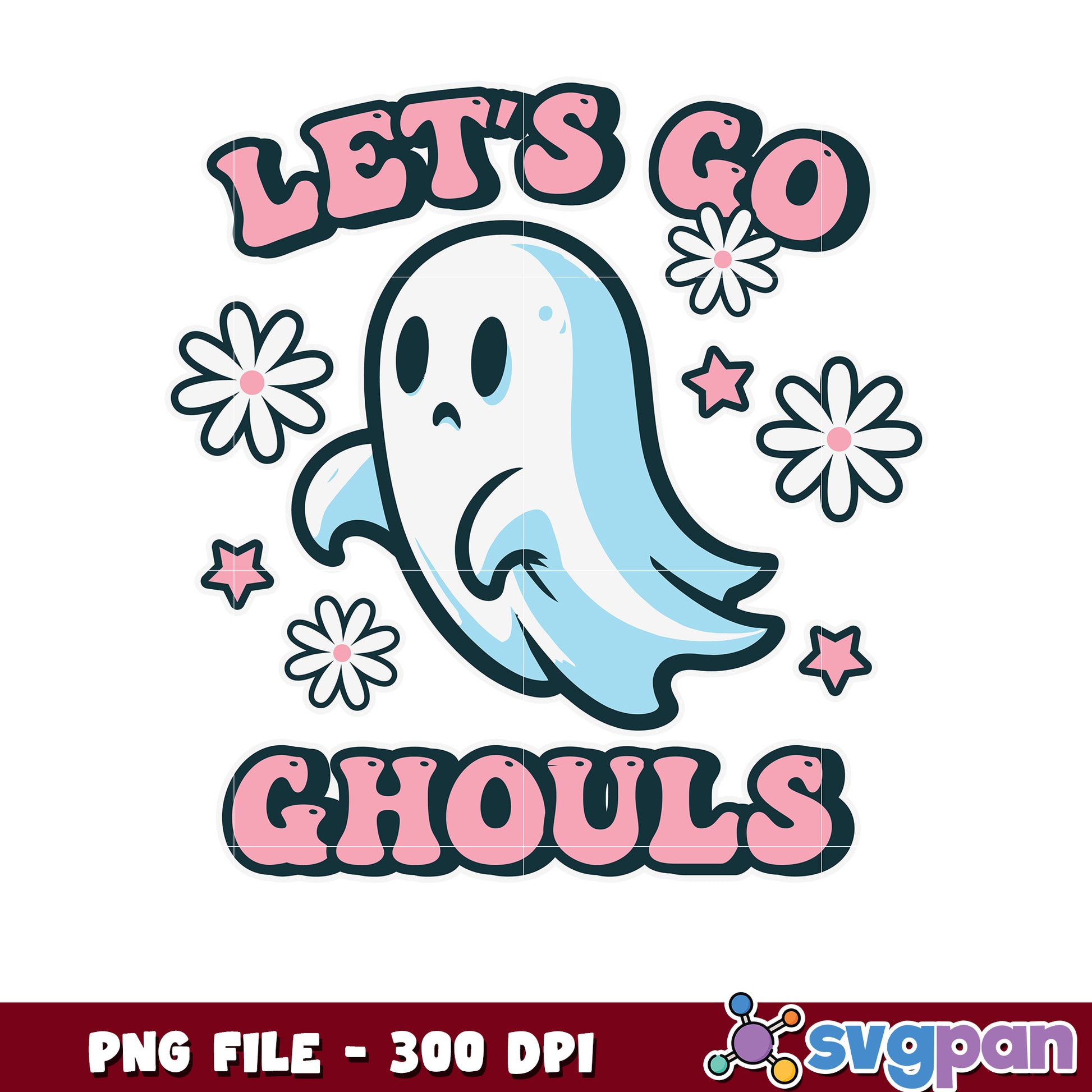 Let's go ghouls cute png, greatest time of the year png, halloween fall png