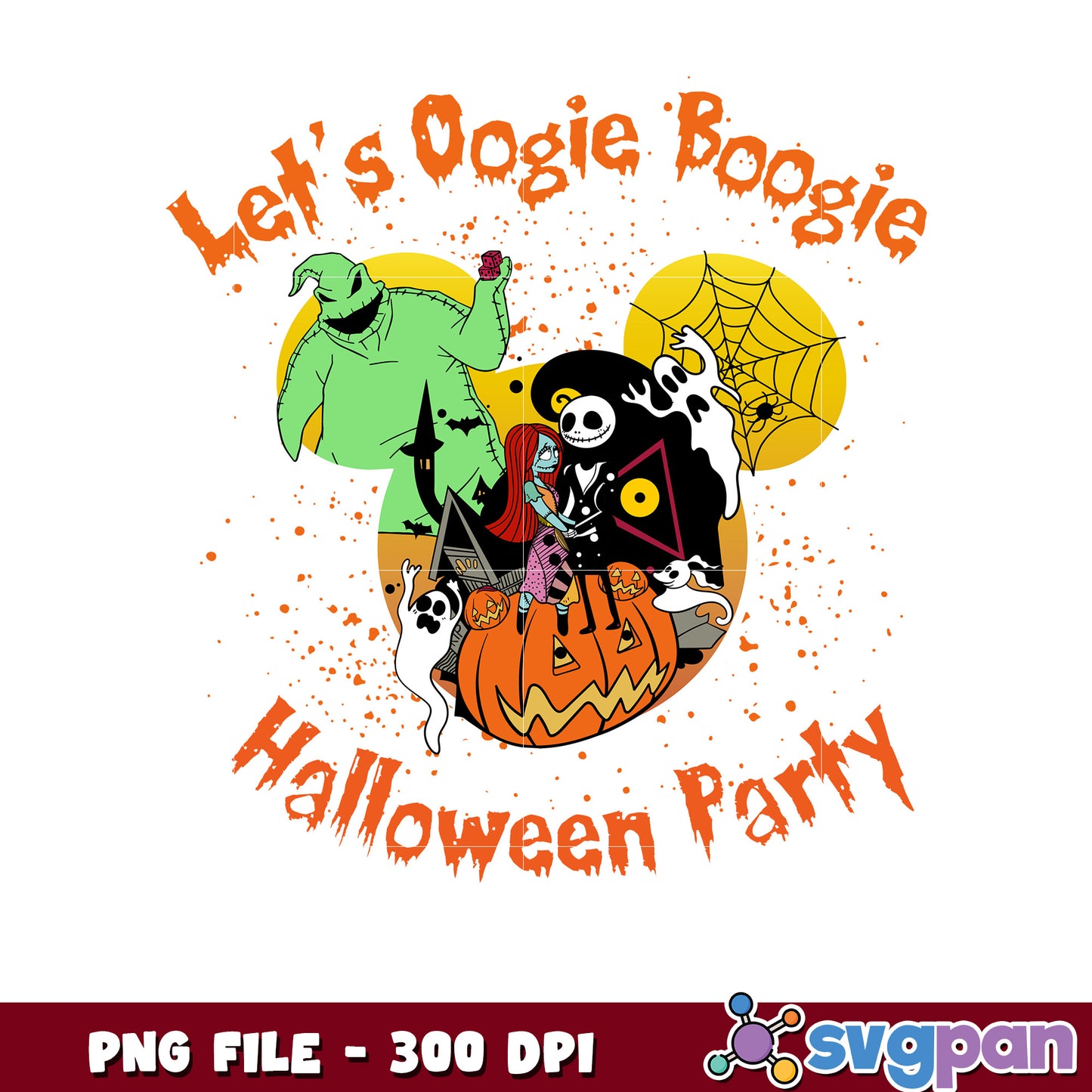 Let's oogie halloween party png, halloween oogie boogie png, halloween toys png