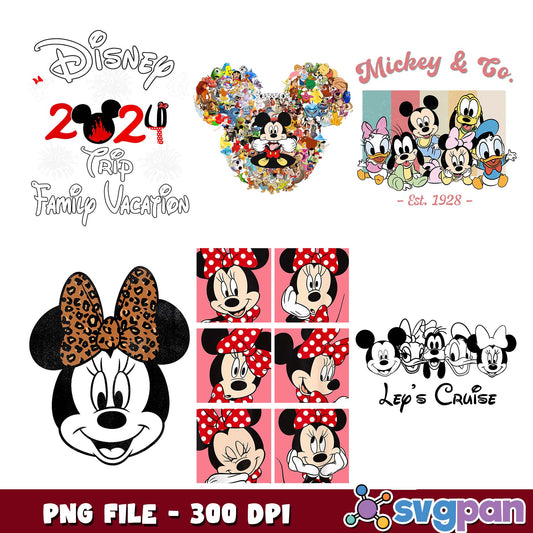 Lets cruise disney trip png bundle