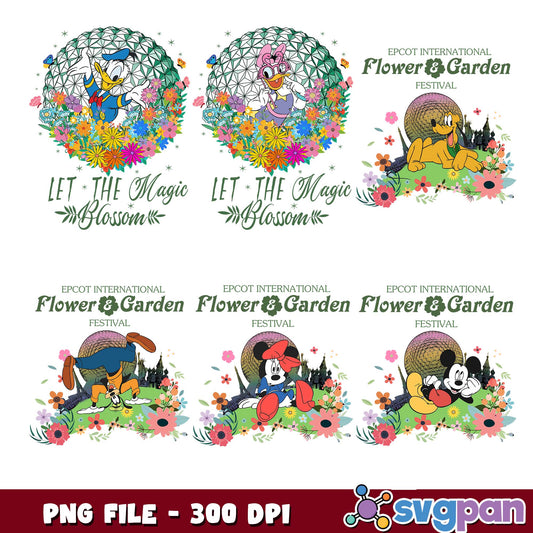 Let the magic blossom png bundle