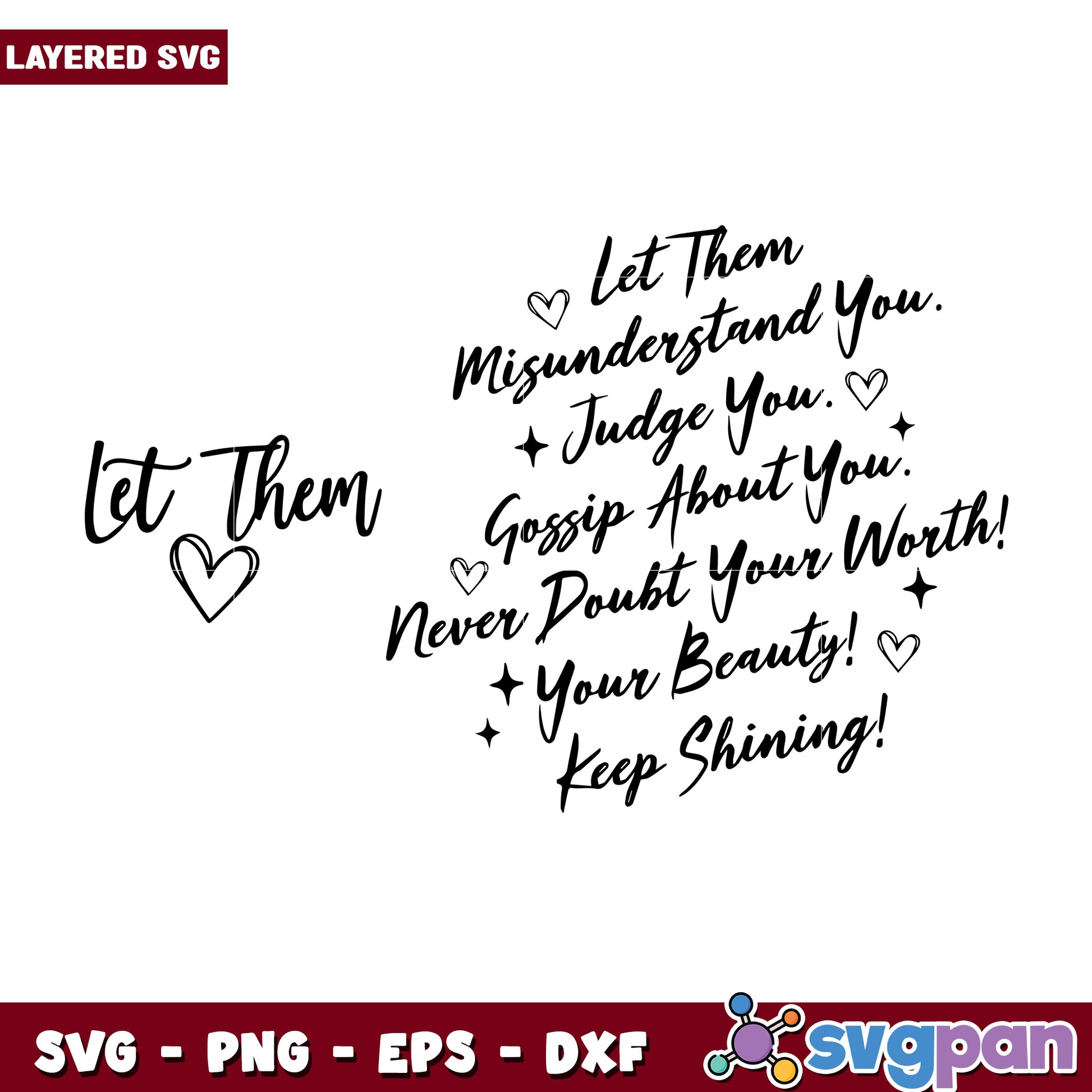 Let them misunderstand you judge you svg, trending quotes svg, meaningful quotes svg