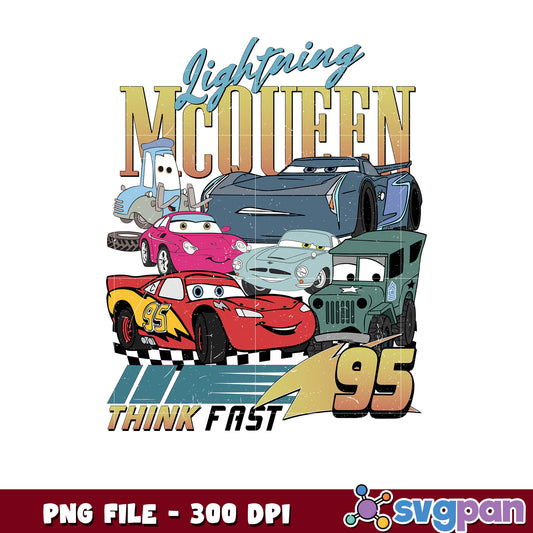 Lightning mc queen think fast png, disney world png, disney animal kingdom png