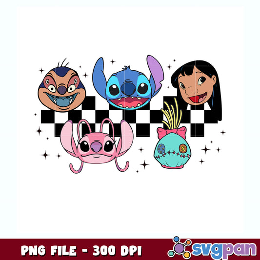 Lil and stitch characters design png, disney world png, lilo and stitch png
