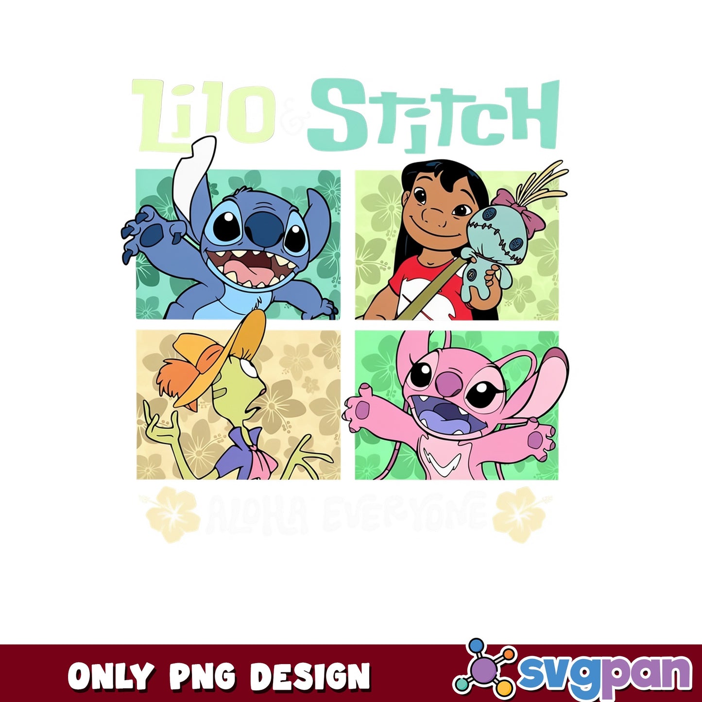 Lilo And Stitch Characters PNG, Disney Stitch PNG, Angel PNG
