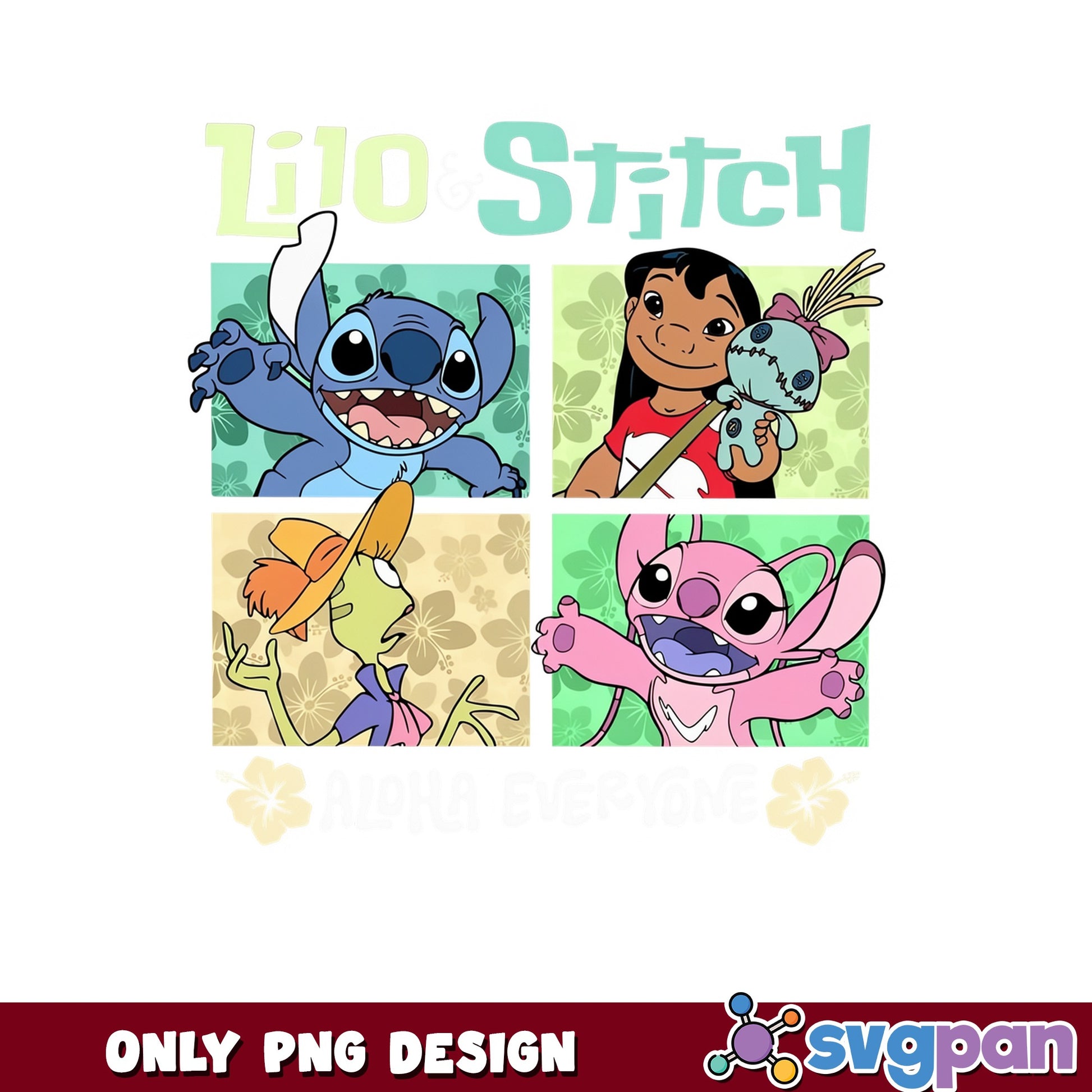 Lilo And Stitch Characters PNG, Disney Stitch PNG, Angel PNG