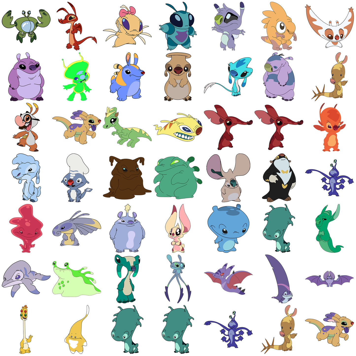 Lilo and stitch png bundle, stitch fix png, stitch wallpaper png
