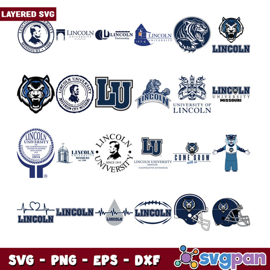 Lincoln University Logos SVG Bundle