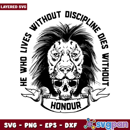 Lion Design with Inspirational Quote, Perfect for SVG Projects