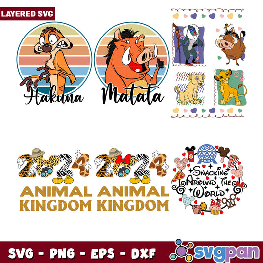 Lion King Hakuna Matata SVG Bundle