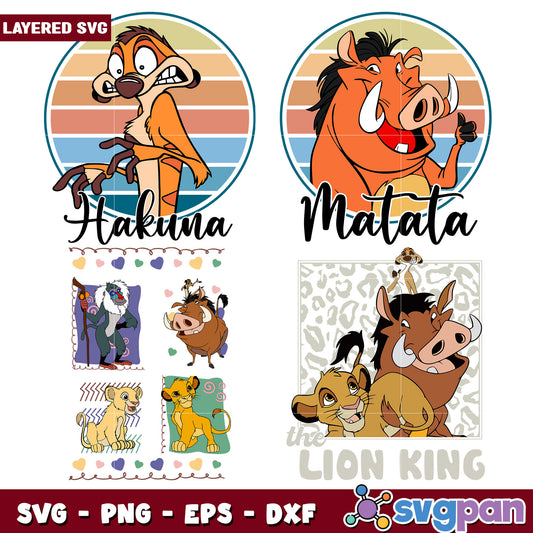 Lion King SVG Bundle Hakuna Matata