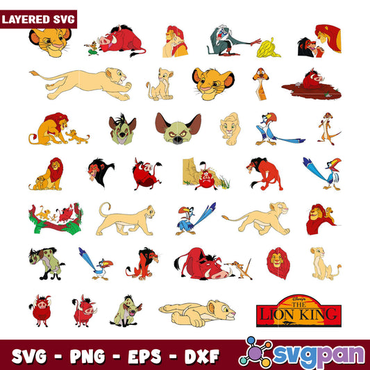 Lion King SVG Bundle for Craft Projects and Designs