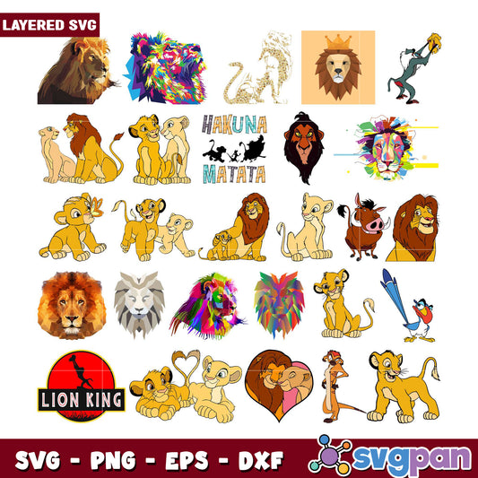 Lion King SVG Bundle for Creative Projects Online