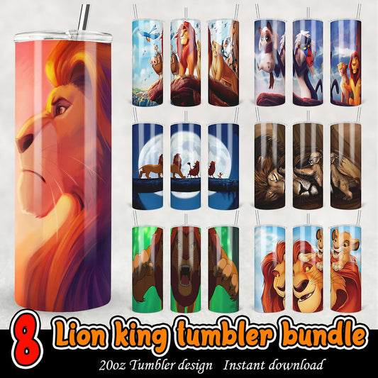 Lion King Tumbler Bundle PNG Designs