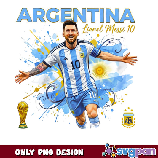 Lionel Messi Argentina Soccer PNG, Messi 10 PNG, Football PNG