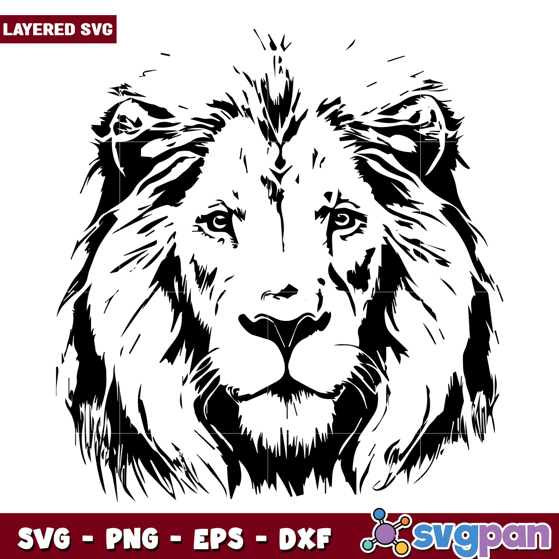 Lion head man of god risen svg, man of the god svg, lion man svg