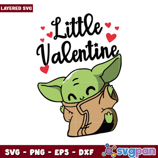 Little Valentine SVG design, perfect for crafting projects and gifts