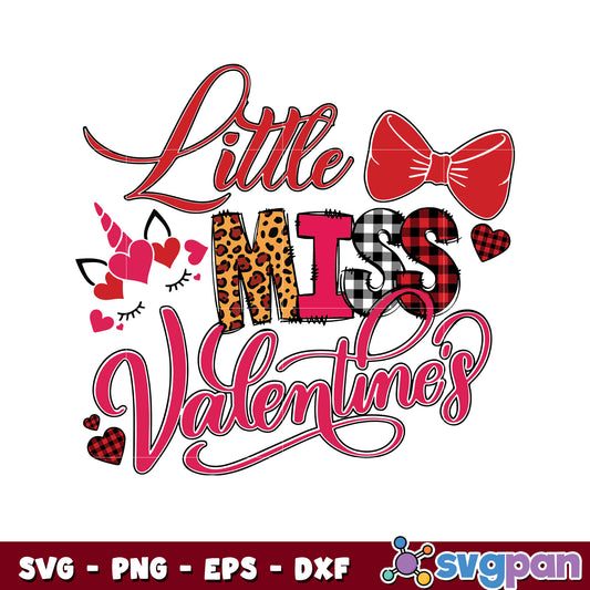 Little miss valentines vibe svg, little miss valentines svg