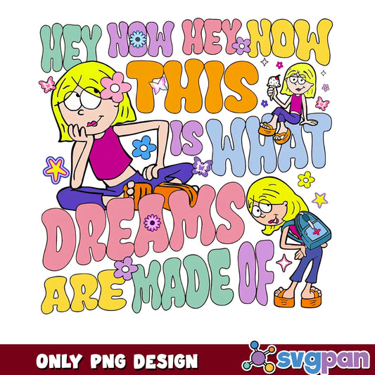 Lizzie McGuire This Is What Dreams Are Made Of PNG, Retro PNG, 90s Cartoon PNG